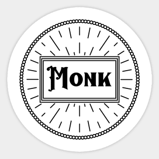 DnD Monk - Light Sticker